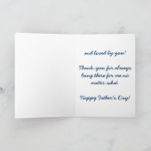 "Merci papa" Bonne carte de Fête des pères (Intérieur)
