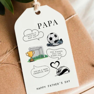 Merci Papa Étiquette de Cadeau de Fête des Pères p