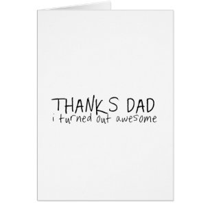 Merci papa... Fête des pères cadeau