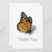 Merci papillon Monarque (Devant / Derrière)
