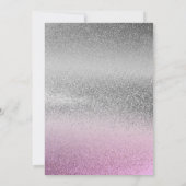 Merci Papillon rose violet Baby shower (Dos)