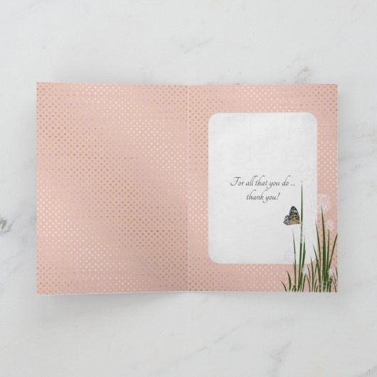 merci papillon sur fleur bouffée (Intérieur)