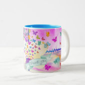 Merci - papillon - tasse (Devant droit)