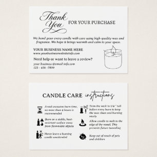 Merci & Paquet de soins aux bougies