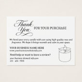 Merci & Paquet de soins aux bougies (Devant)