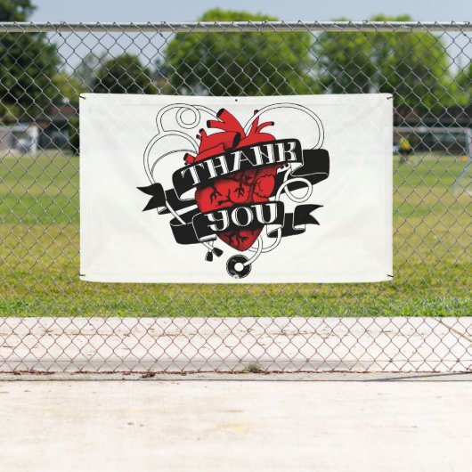 "Merci" par Ellis Ringle Bannière extérieure (En situation)