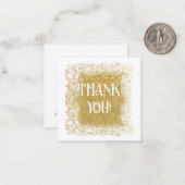 *~* MERCI Parties scintillant Gold AP62 Carte à no (Devant/Arrière en situation)