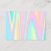 merci pastel couleurs carte de visite (Dos)