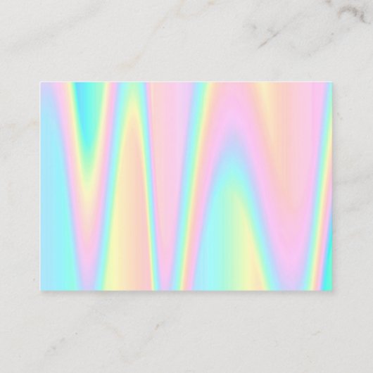 merci pastel couleurs carte de visite (Dos)