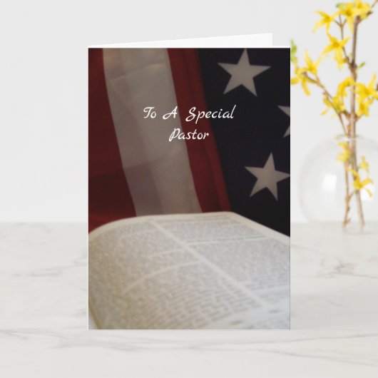 MERCI PASTOR - Carte BF (Fleur jaune)