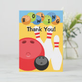 Merci personnalisable de bowling (Debout devant)