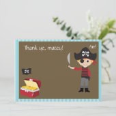 Merci personnalisable de garçon de pirate (Debout devant)