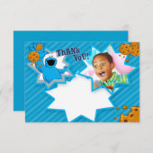 Merci personnalisable de monstre de cookies (Devant / Derrière)