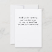 Merci personnalisable d'ensembles de faire-part de (Dos)