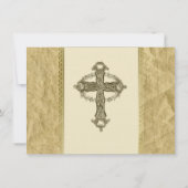 Merci personnalisé par croix catholique vintage (Dos)