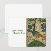 Merci personnalisé par faisan médiéval (Devant / Derrière)