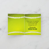 Merci personnalisé par thème de tennis de partie (Intérieur)