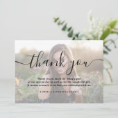 Merci personnalisé photo anniversaire (Debout devant)