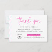 Merci personnalisé pour vos Cartes de visite (Devant)