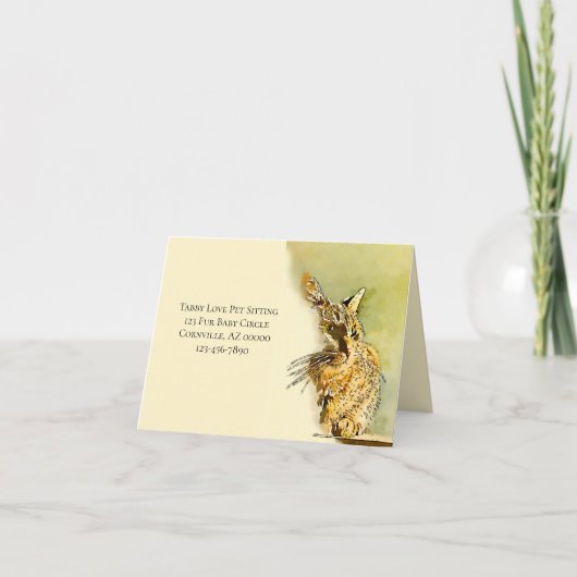 Merci Pet Care Petite Entreprise Tabby Aquarelle (Devant)