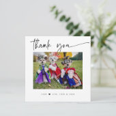 MERCI PET PHOTO moderne script simple (Debout devant)