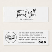 Merci Petite Entreprise Pour Votre Carte De Comman (Devant & derrière)