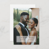 Merci photo afro-américain mariage (Devant / Derrière)