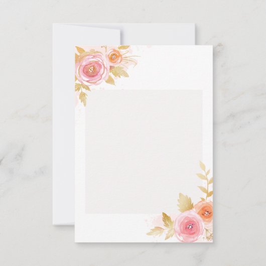 Merci photo avec aquarelle (Dos)