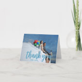 Merci photo bleu de plage (Devant)