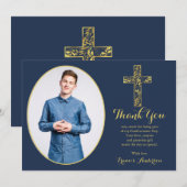 Merci photo Blue Gold Cross Boy (Devant / Derrière)