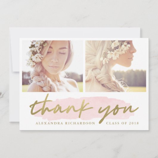 Merci photo Blush et Gold Two (Devant)