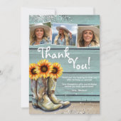 Merci photo Bottes de tournesol rustique (Devant)