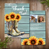 Merci photo Bottes de tournesol rustique