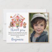 Merci Photo Boy Circus Carnival Thème Anniversaire (Devant)