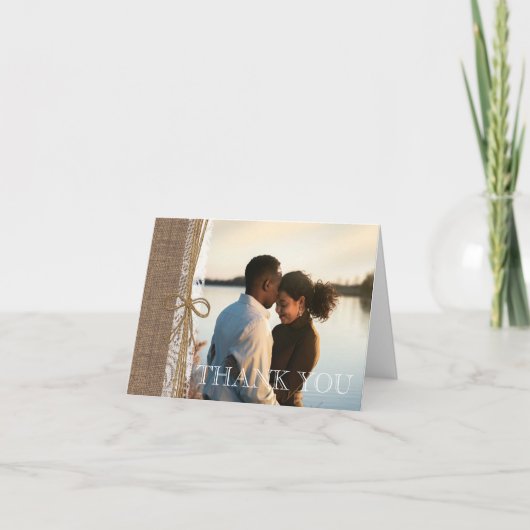 Merci photo Country Burlap et Twine (Devant)