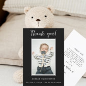 Merci photo de Baby shower noir et blanc moderne