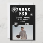 Merci photo de balle de basket moderne entraîneur (Devant)