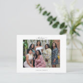 Merci photo de Fête des mariées vierge de carte po (Debout devant)