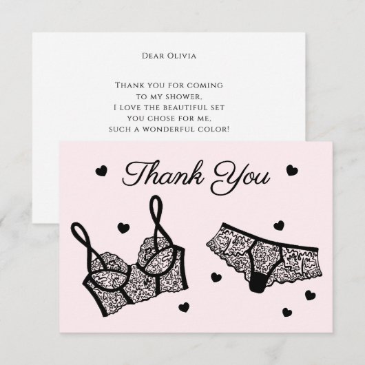 Merci photo de la Fête des mariées de la Lingerie (Devant / Derrière)