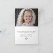 Merci photo de la première communion rose vif (Intérieur)