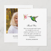 Merci photo de l'oiseau Humide Floral Funeral (Devant / Derrière)