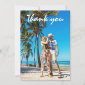 Merci photo de lune de miel mariage (Devant)