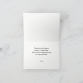 Merci photo de mariage élégant (Intérieur)