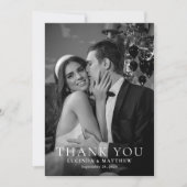 Merci photo de mariage élégant (Devant)