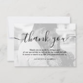 Merci Photo de mariage personnalisé (Devant)