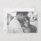 Merci Photo de mariage personnalisé (Dos)