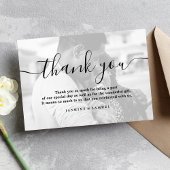 Merci Photo de mariage personnalisé