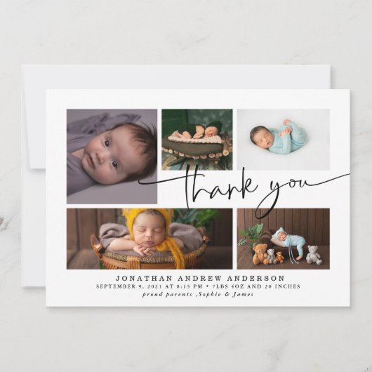 Merci photo de naissance (Devant)