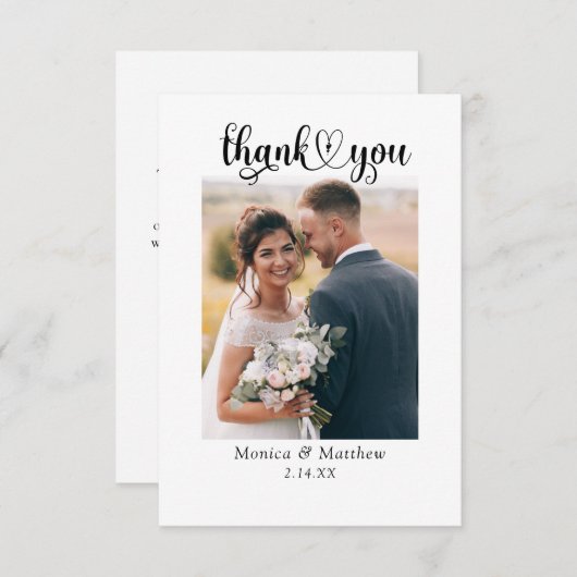 Merci photo de script moderne élégant budget (Devant / Derrière)