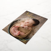 Merci photo de script moderne Faire-part de naissa (Rotation)